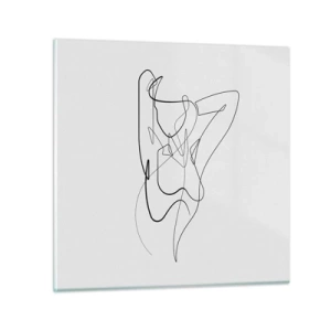 Quadro em vidro - Que tipo de pessoa é realmente... - 60x60 cm