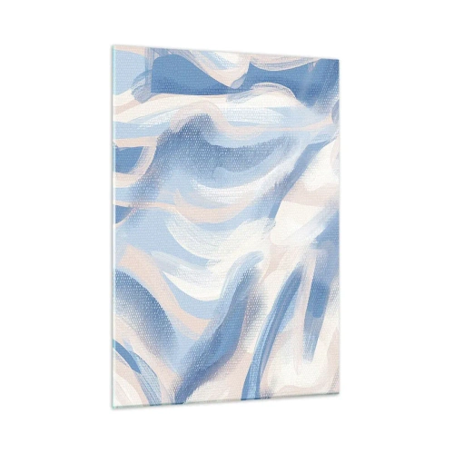 Quadro em vidro - Ondas azuis - 50x70 cm