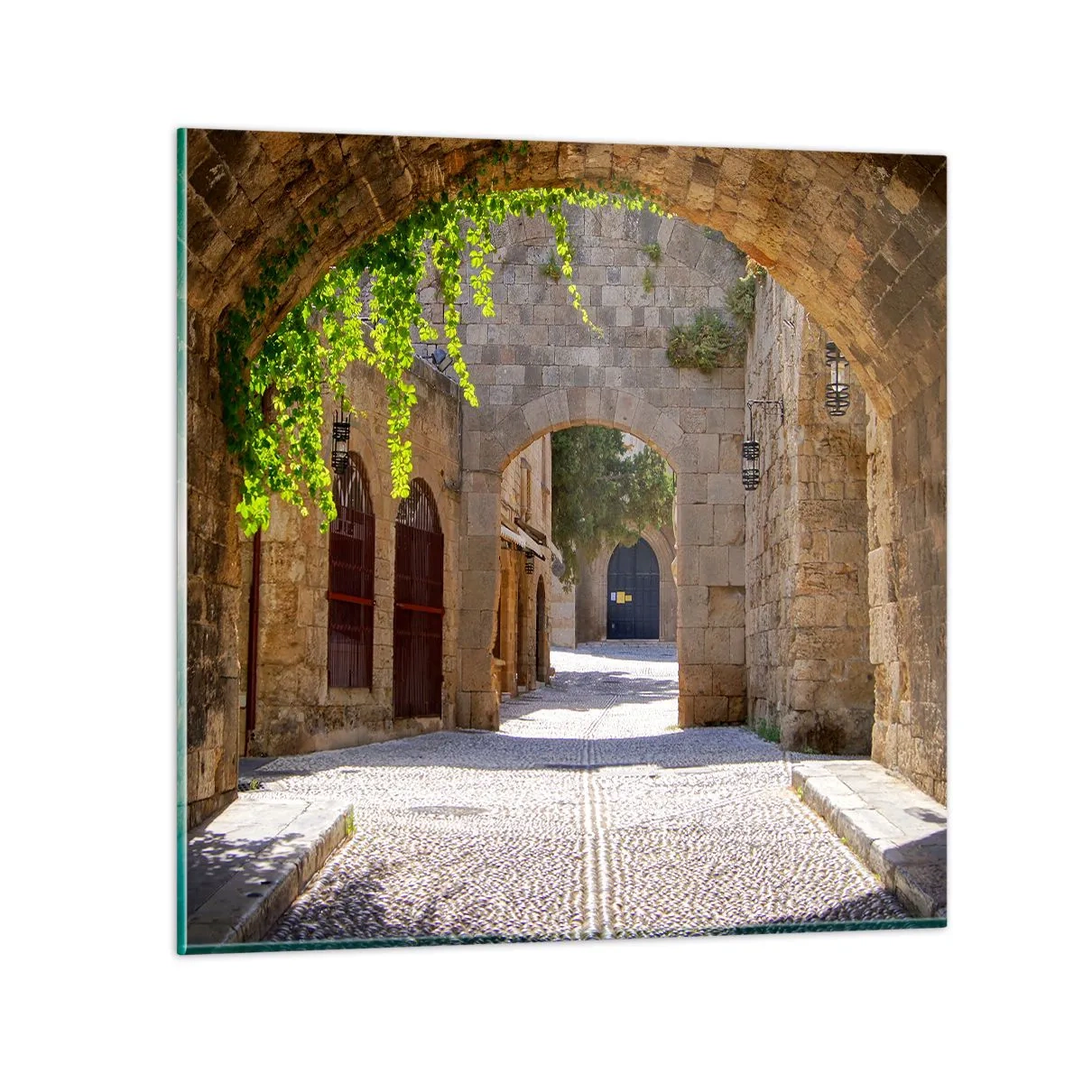 Quadro em vidro - Em breve aparecerá uma procissão - 70x70 cm