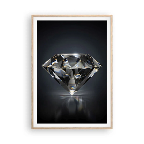 Pôster com moldura de carvalho claro - Best girls friend - 70x100 cm