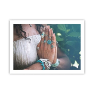 Pôster - Bem-vindo ao centro do ser - 70x50 cm