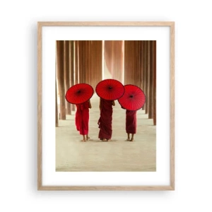 Pôster com moldura de carvalho claro - A caminho da Terra Pura - 40x50 cm