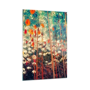 Quadro em vidro - A vida secreta das folhas - 50x70 cm