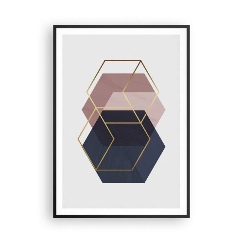 Pôster com moldura preta - O poder da simplicidade - 70x100 cm