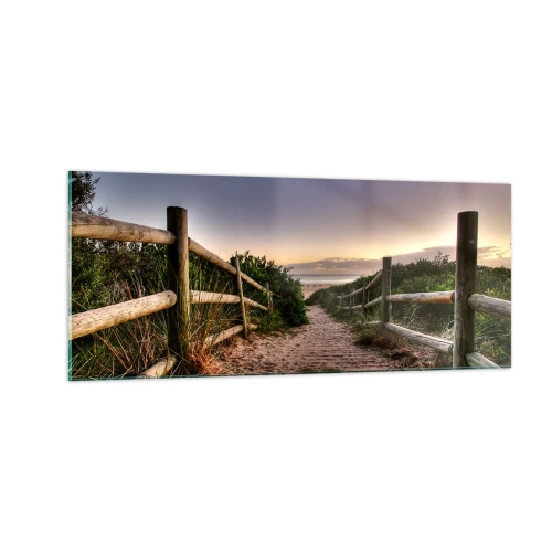 Quadro em vidro - O objetivo já está claro - 100x40 cm