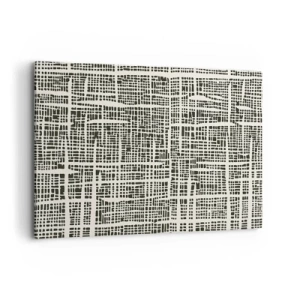 Quadro em tela - Uma composição tecida - 120x80 cm