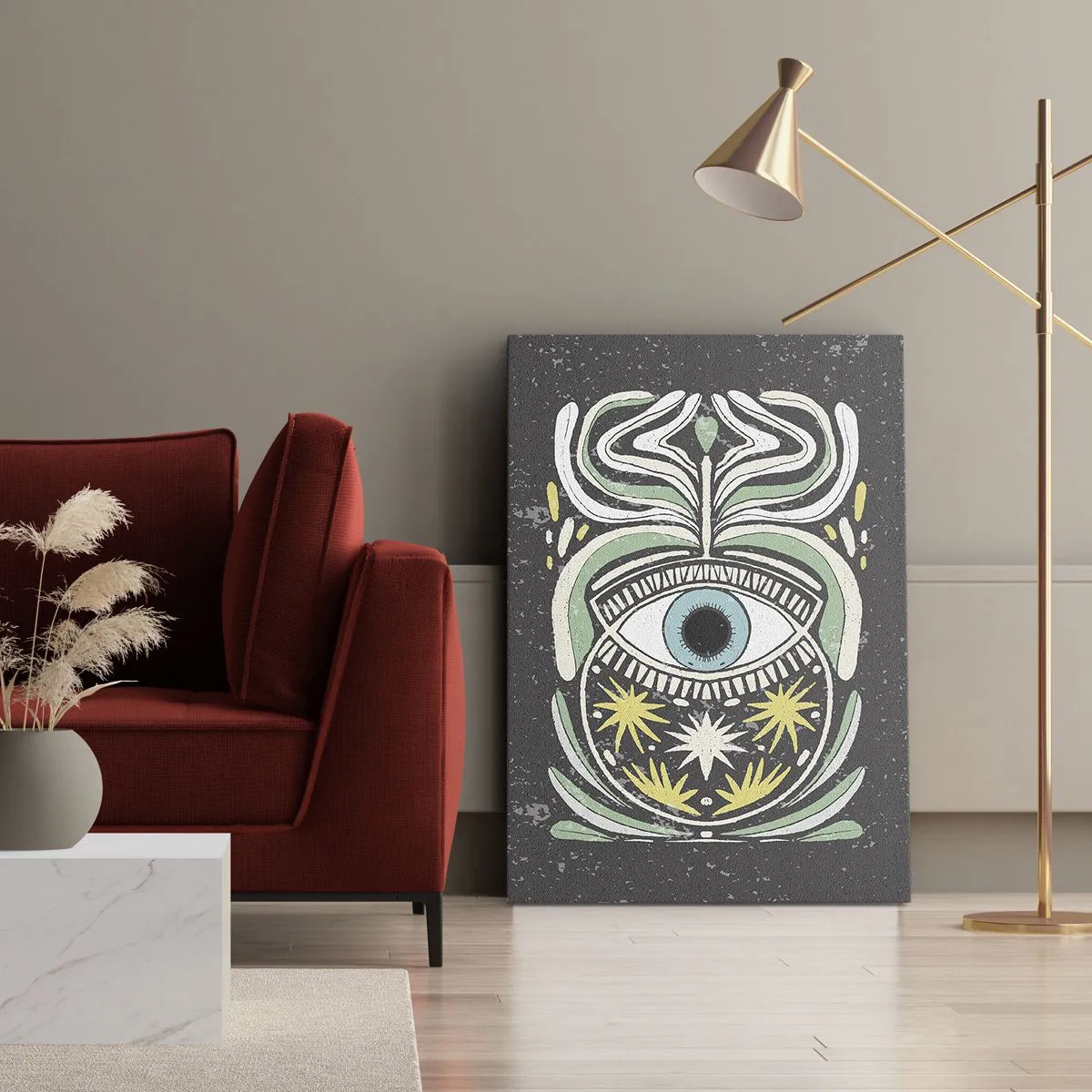 Quadro em tela - Rituais tribais - 50x70 cm