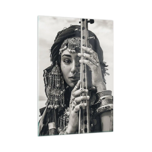 Quadro em vidro - A própria música oriental - 50x70 cm