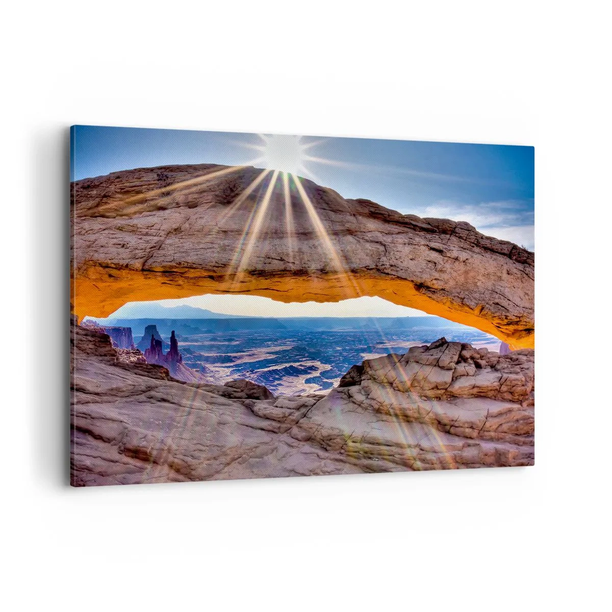 Quadro em tela - Através do portão de pedra - 120x80 cm