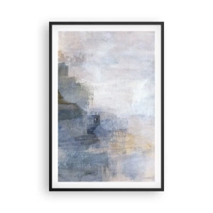 Pôster com moldura preta - Tons e acordes das cores - 61x91 cm