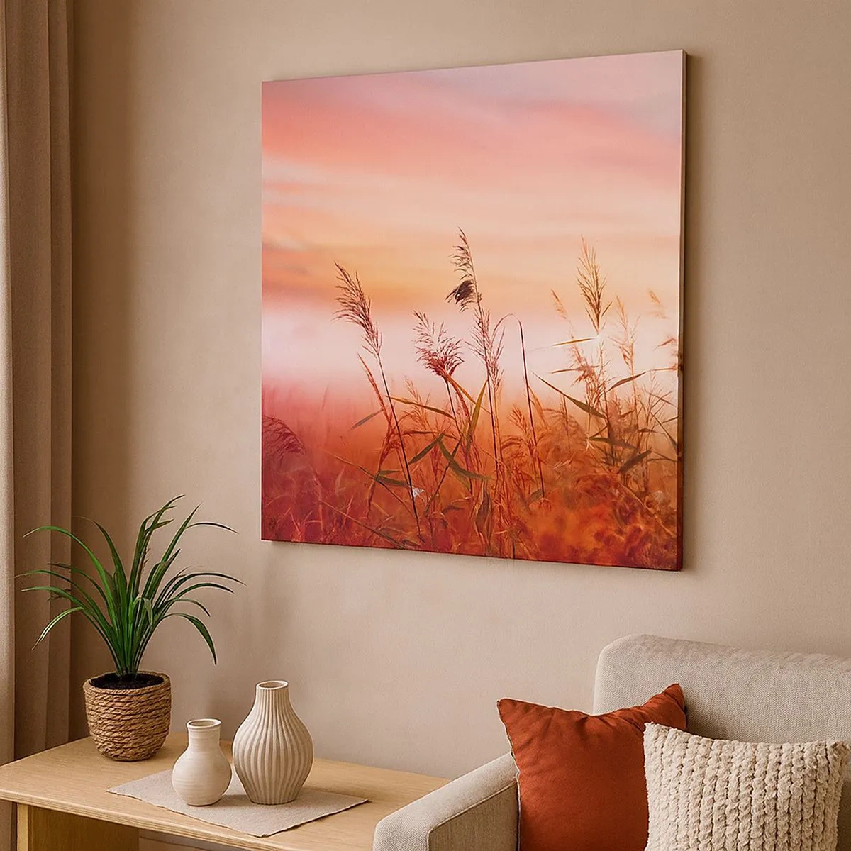 Quadro em tela - Papagaios, balões, vento - 30x30 cm