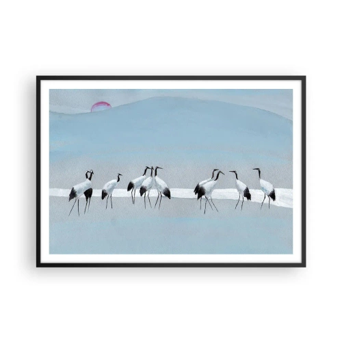 Pôster com moldura preta - Depois de um dia quente - 100x70 cm