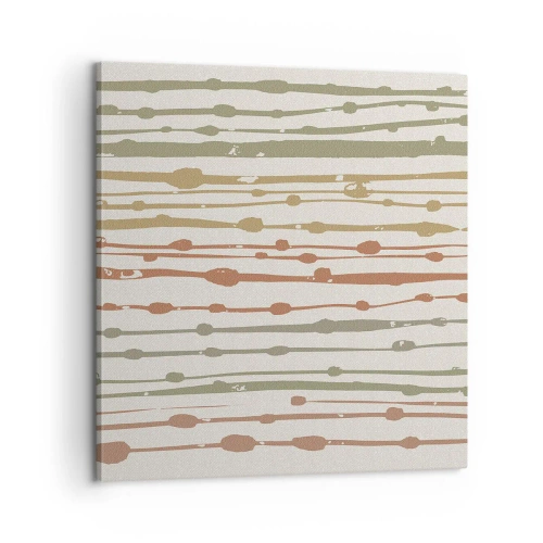 Quadro em tela - Notação musical de cores - 60x60 cm