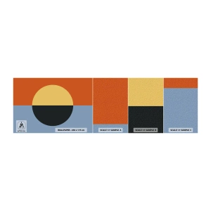 Amostra de Papel de Parede Standard Eco - Composição do calor e do frio - Abstração, Pedaço, Gráficos - 100x30 cm