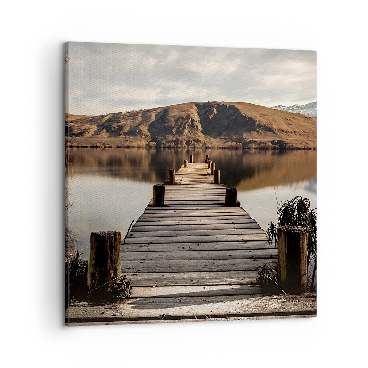 Quadro em tela - Paisagem em silêncio - 50x50 cm