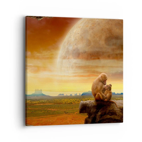 Quadro em tela - O amor é o mesmo em todos os lugares - 40x40 cm