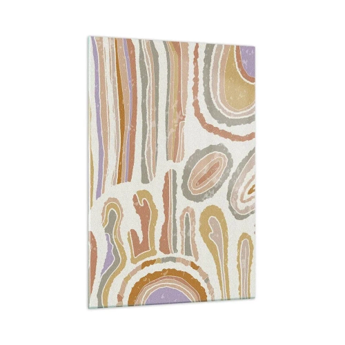 Quadro em vidro - Secções transversais coloridas - 70x100 cm