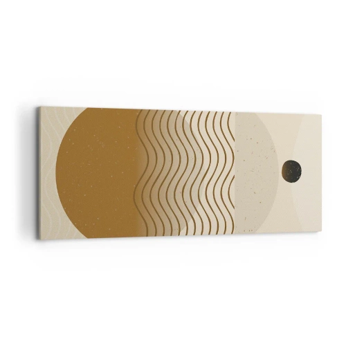 Quadro em tela - Sobre a origem das figuras geométricas - 120x50 cm