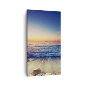 Quadro em tela - E além do horizonte? - 45x80 cm