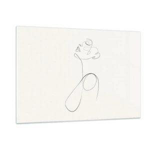 Quadro em vidro - Enrolada em sonhos - 120x80 cm