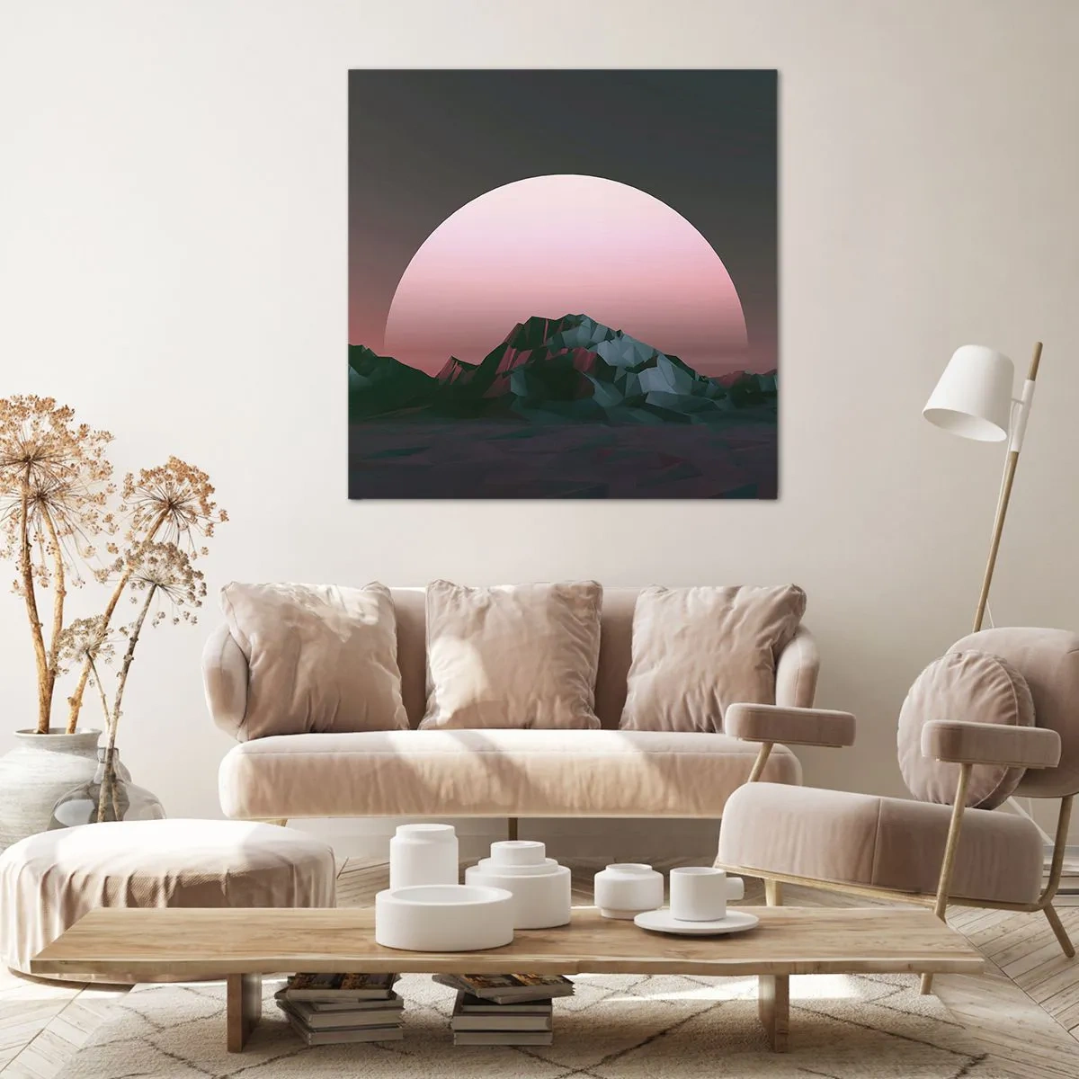 Quadro em tela - Numa galáxia vizinha - 50x50 cm