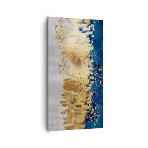 Quadro em tela - Uma composição moderna com brilho - 65x120 cm