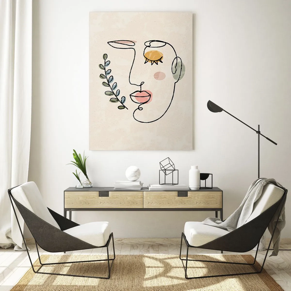 Quadro em vidro - Paz encontrada - 50x70 cm