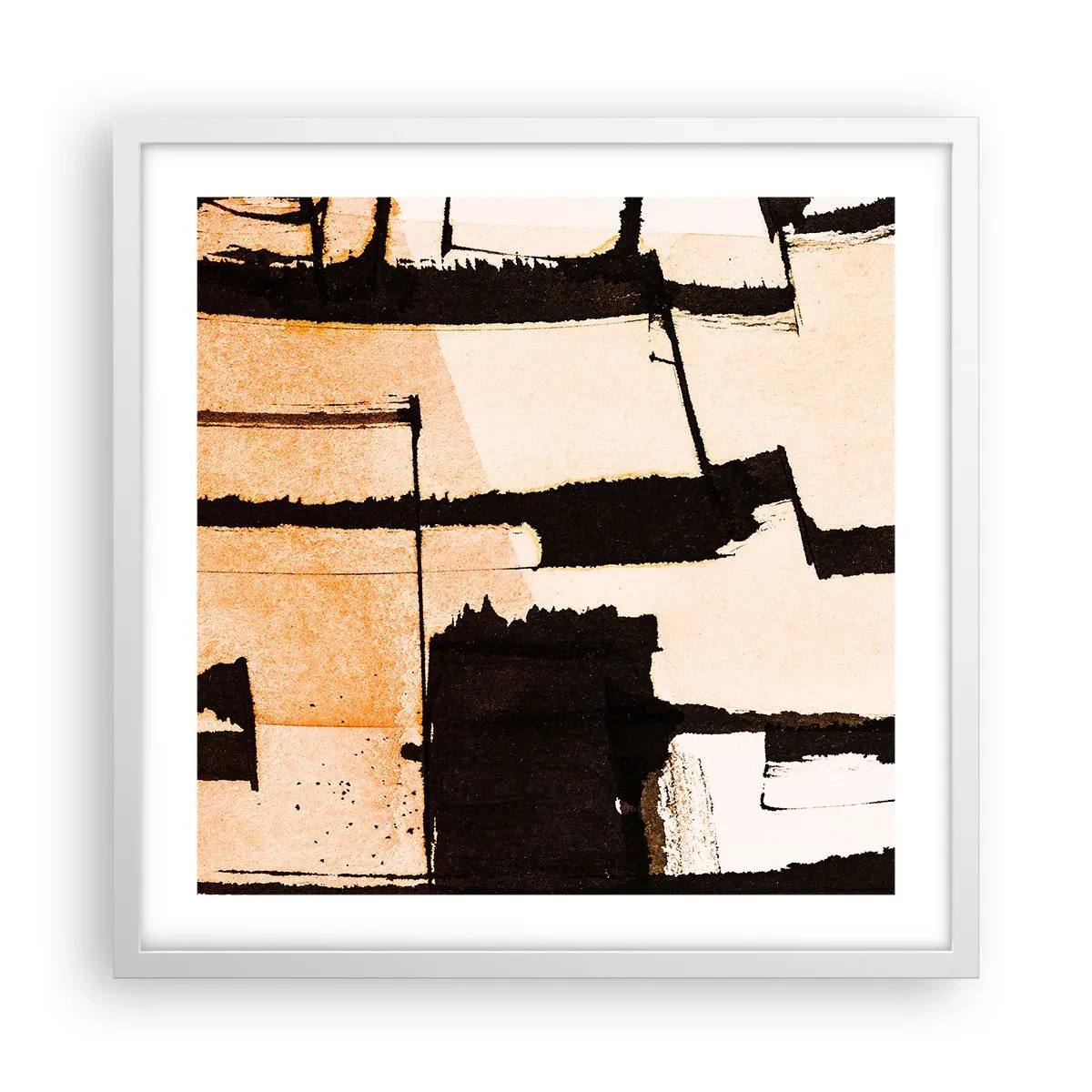 Pôster em moldura branca - No entanto, a ordem - 50x50 cm