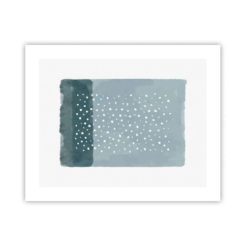 Pôster - Cultivado em azul - 50x40 cm