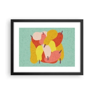 Pôster com moldura preta - Experimente o sol de verão - 40x30 cm