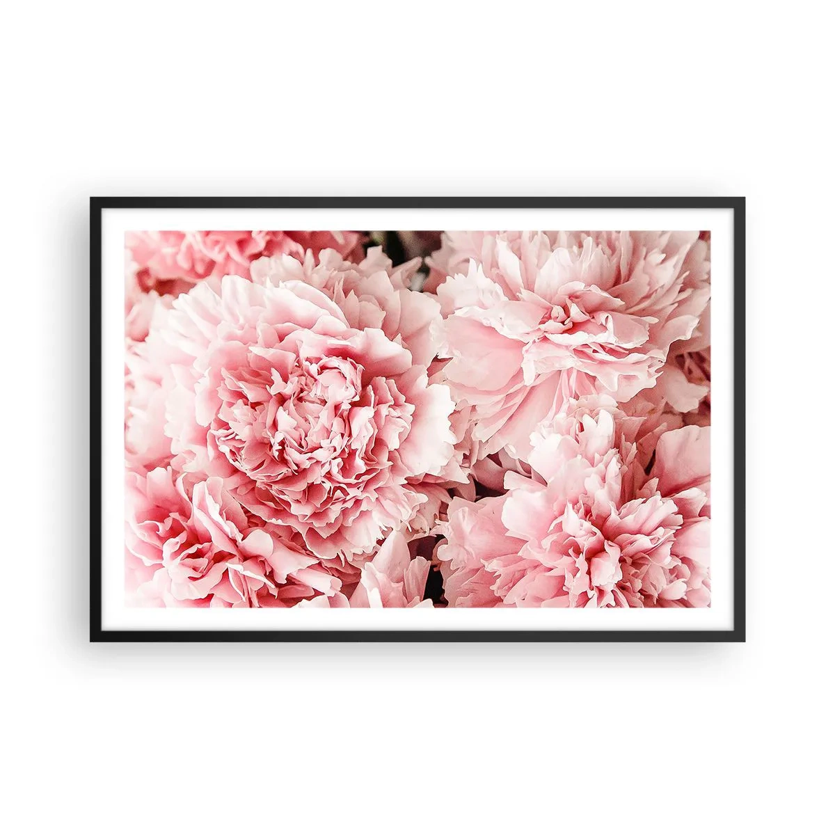 Pôster com moldura preta - Sonho rosa - 91x61 cm