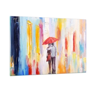 Quadro em vidro - Que continue a chover - 120x80 cm