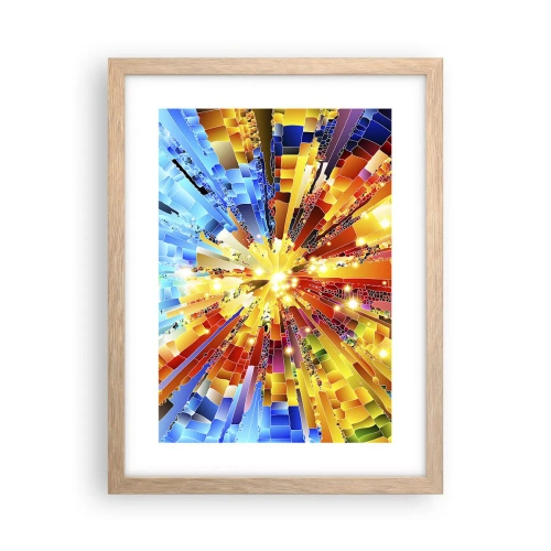 Pôster com moldura de carvalho claro - In medias res - 30x40 cm