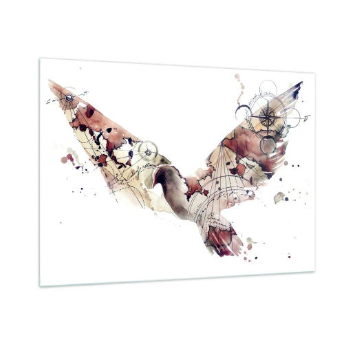 Quadro em vidro - Andarilho voador - 100x70 cm