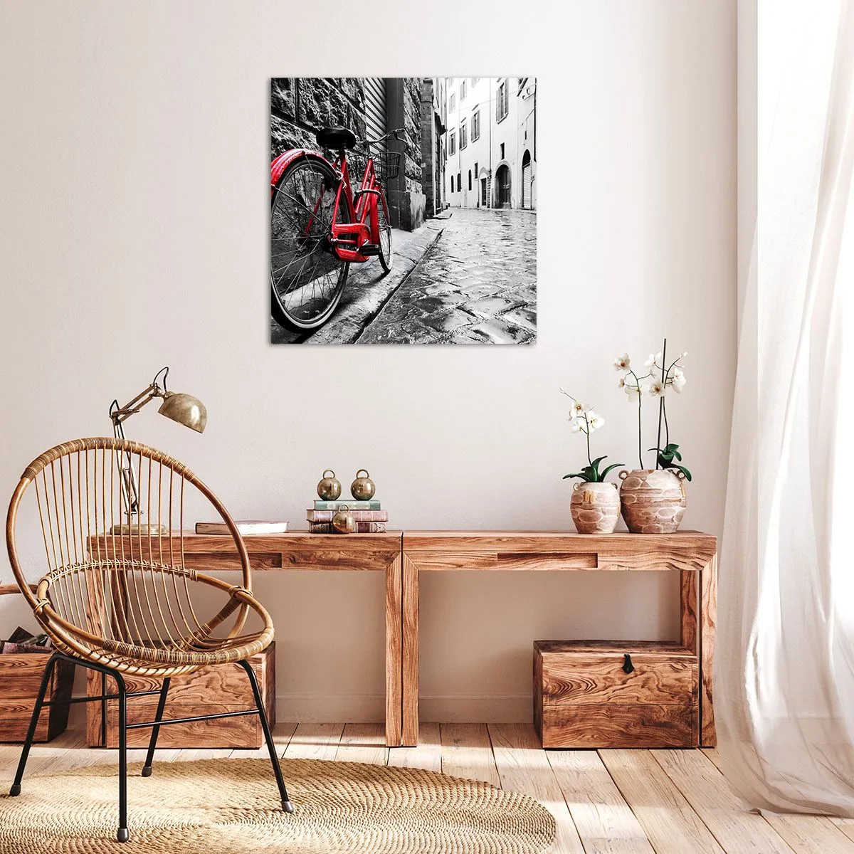 Quadro em tela - A verdadeira beleza não envelhece - 40x40 cm