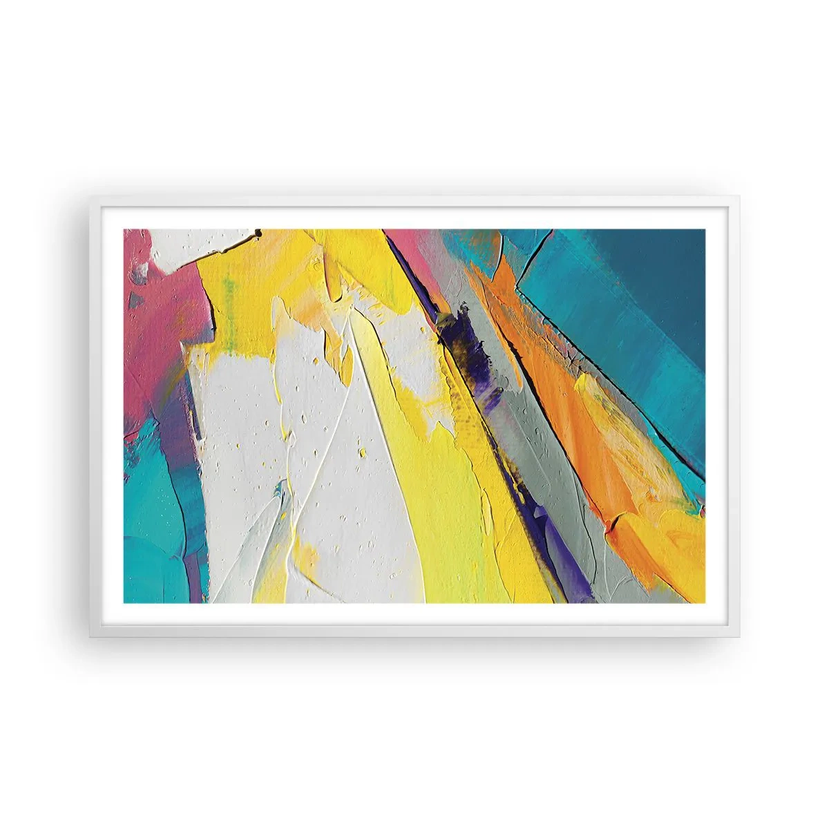 Pôster em moldura branca - Anatomia da luz - 91x61 cm