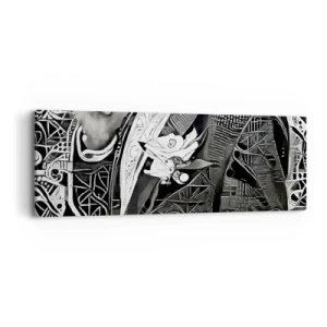 Quadro em tela - Aparentemente apenas uma pessoa qualquer - 90x30 cm