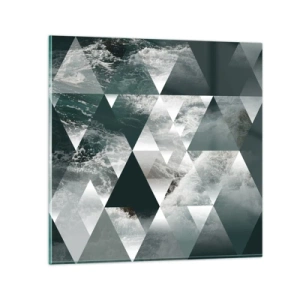 Quadro em vidro - Uma perspetiva de cristal - 60x60 cm