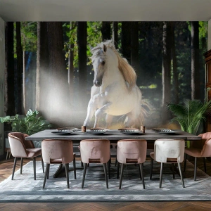 Papel de Parede Premium Sand - Como de um romance de fantasia - Animais, Cavalo, Paisagem - 100x70 cm