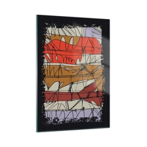 Quadro em vidro - Composição espontânea - 50x70 cm
