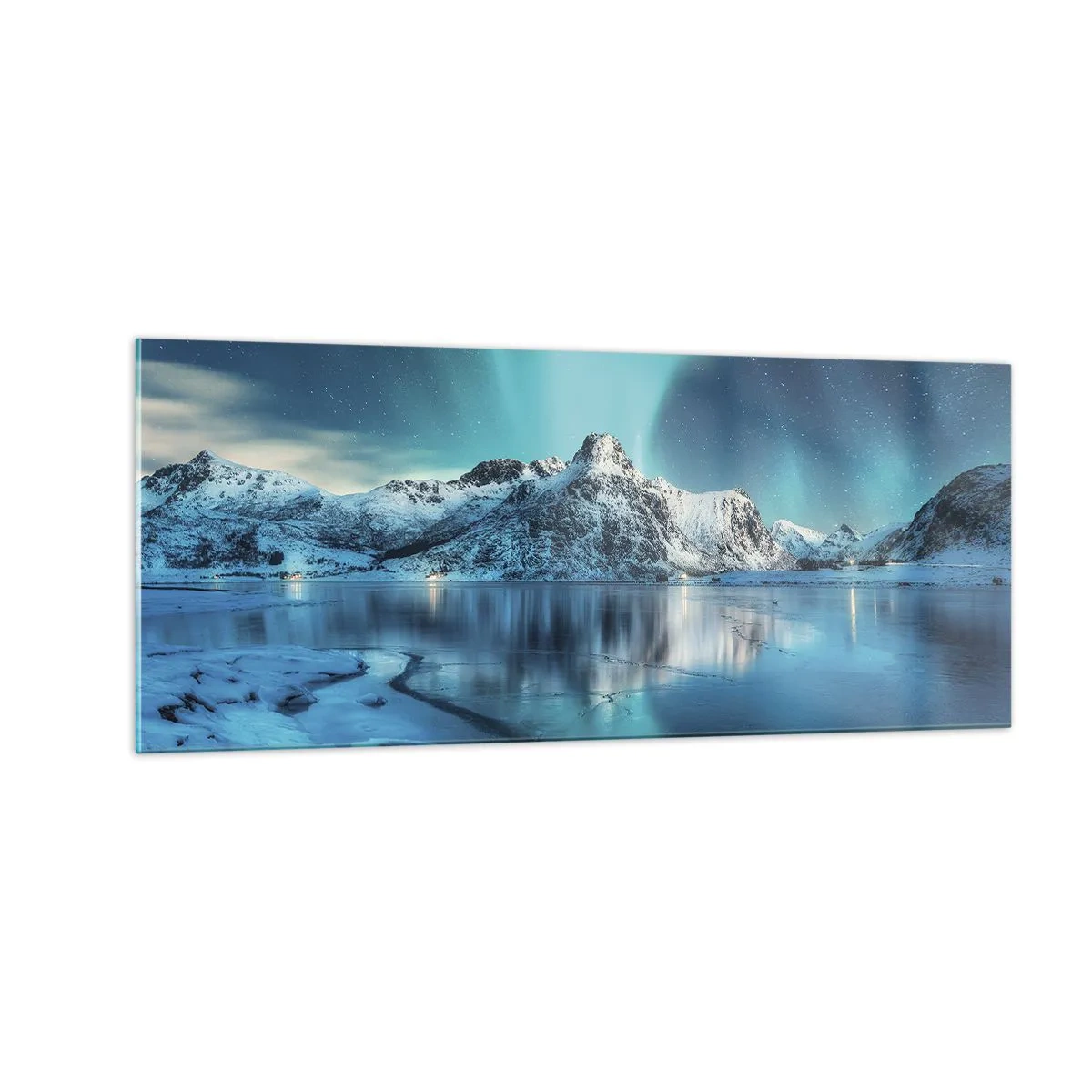 Quadro em vidro - Noite de Luz - 100x40 cm