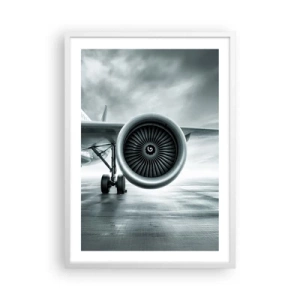 Pôster em moldura branca - Há poder! - 50x70 cm