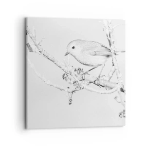 Quadro em tela - Manhã de inverno - 70x70 cm