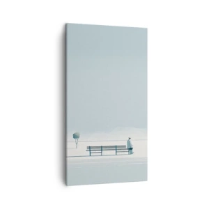 Quadro em tela - Sim, estou esperando. - 45x80 cm