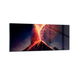 Quadro em vidro - Beleza e terror - 100x40 cm