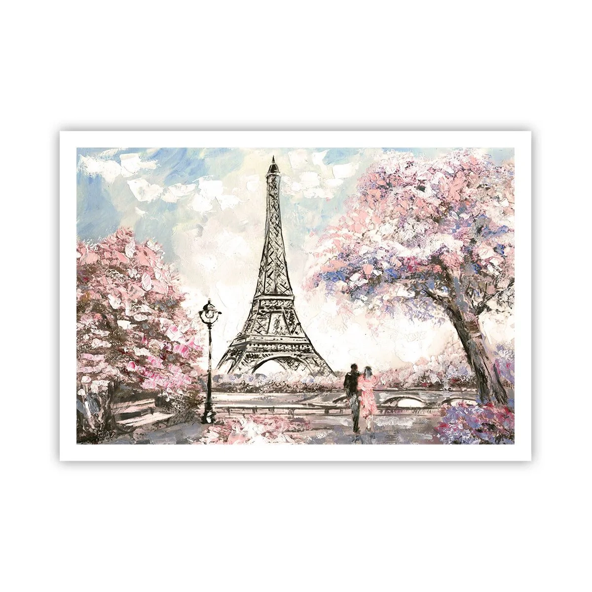 Pôster - Caminhada de abril por Paris - 100x70 cm
