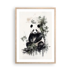 Pôster com moldura de carvalho claro - Saudações da China - 50x70 cm