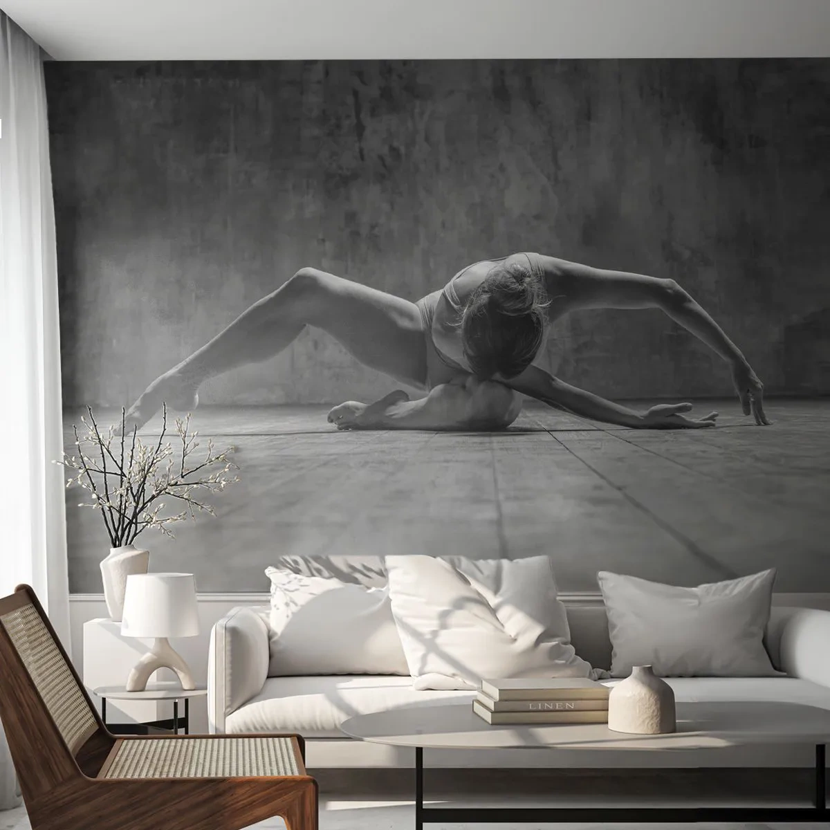 Papel de Parede Standard Eco - Simetria encontrada - Bailarina, Balé, Dança - 200x140 cm