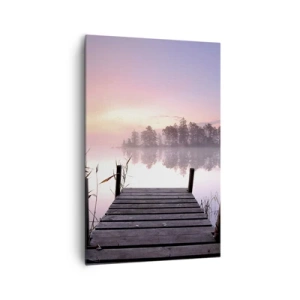 Quadro em tela - Da névoa lilás... - 80x120 cm