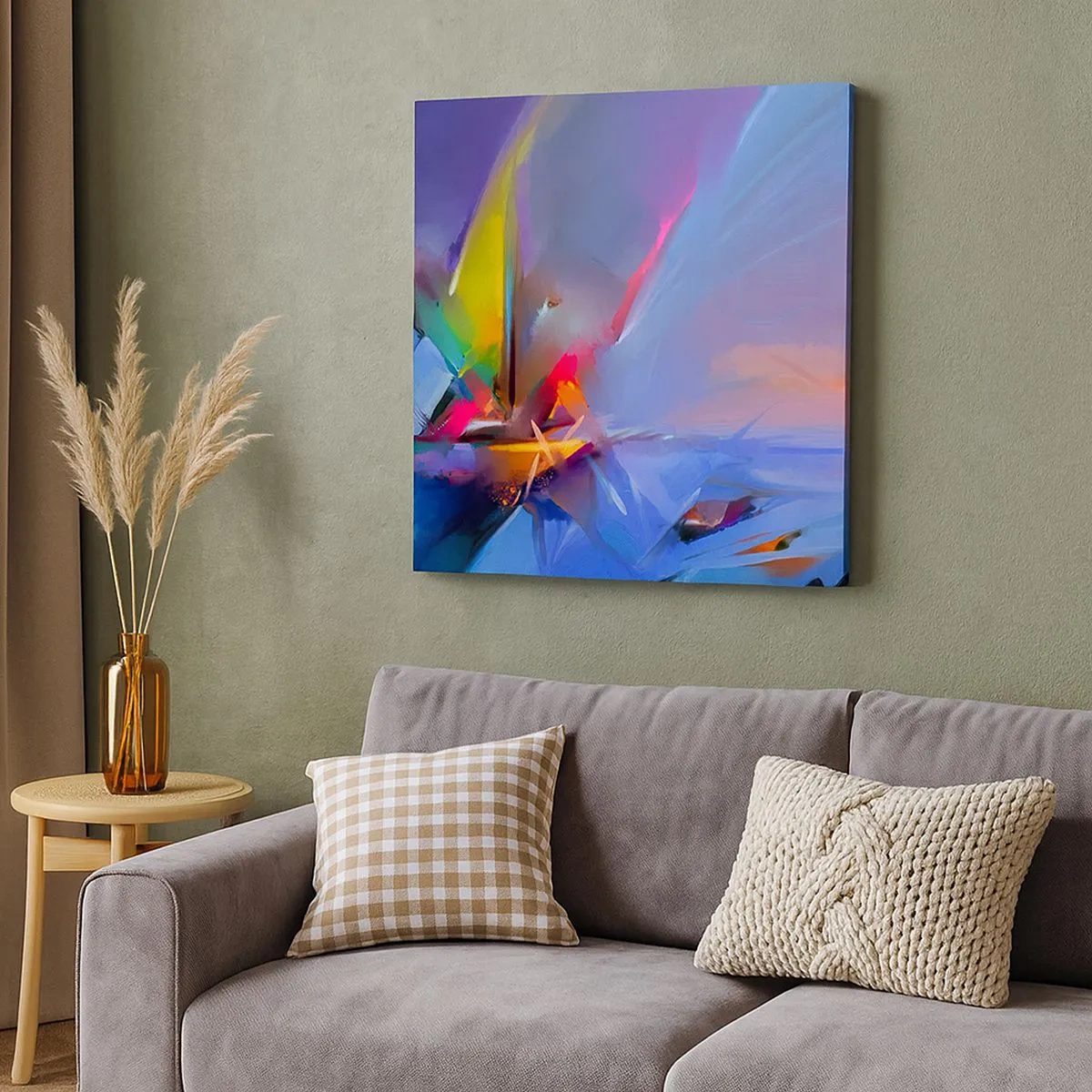 Quadro em tela - Como as asas de um pássaro - 30x30 cm